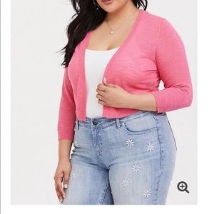 Torrid pink shrug